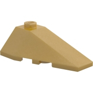 Lego kostka (kostička) 4x2 klín pravý zkosený, zlatá (6394216)